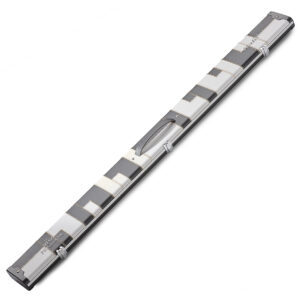 Peradon Black White Patch Halo Plus 3/4 Jointed Cue Case