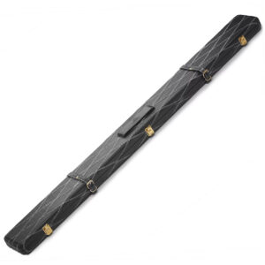 Peradon 3/4 Black White Stitch Leather Cue Case