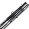 Peradon Thin Leather One Piece Cue Case Black & Grey Block - Image 3