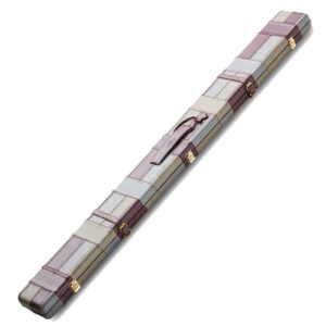 Peradon Burgundy & Grey Leather 3/4 Cue Case