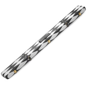 Peradon Genuine Black Leather with white diamond pattern 3/4 Jointed Case